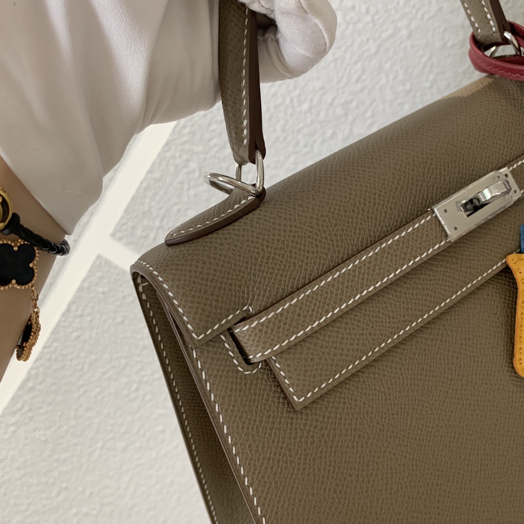 에르메스 켈리백25 에토프 은장 앱송